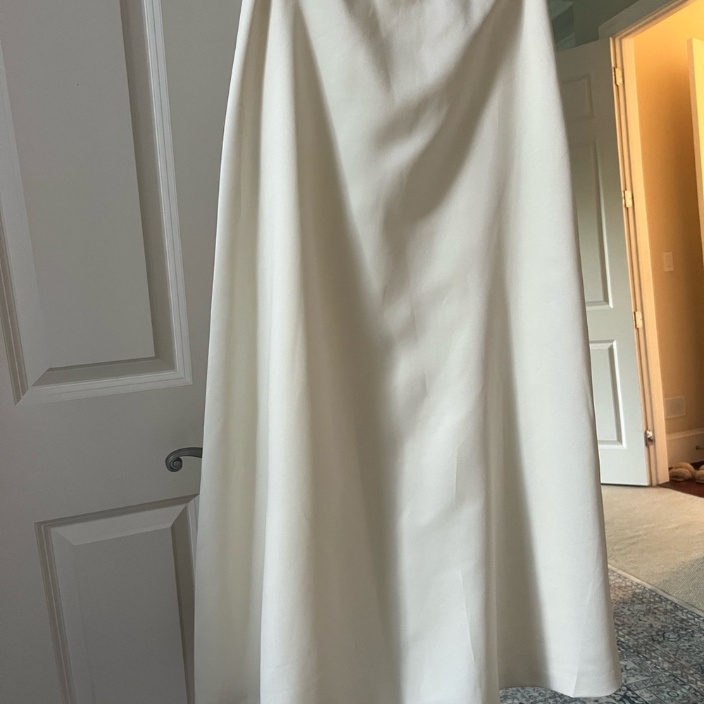 Satin Cream Maxi Ball Gown Skirt new Size 6